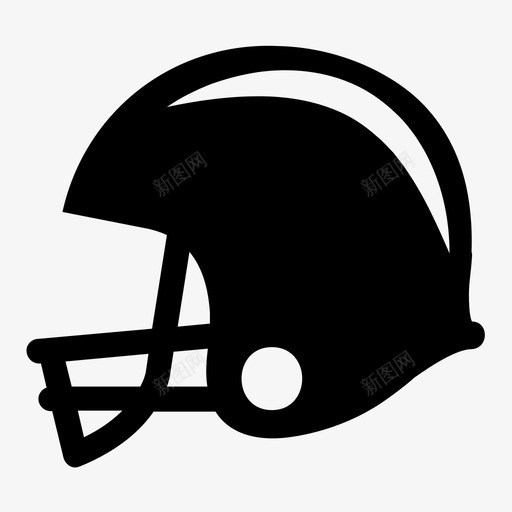 足球头盔美式足球运动员图标svg_新图网 https://ixintu.com 体育 头盔 美式 足球 运动员