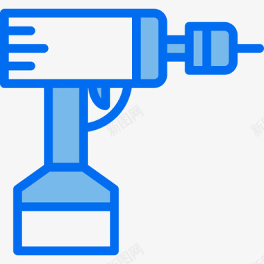 钻头41号工具蓝色图标图标
