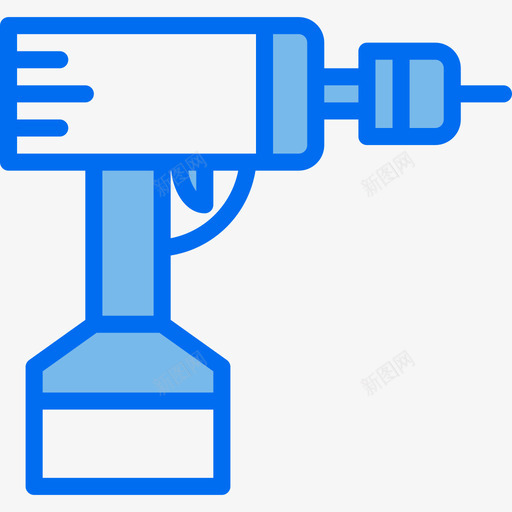 钻头41号工具蓝色图标svg_新图网 https://ixintu.com 41号 工具 蓝色 钻头