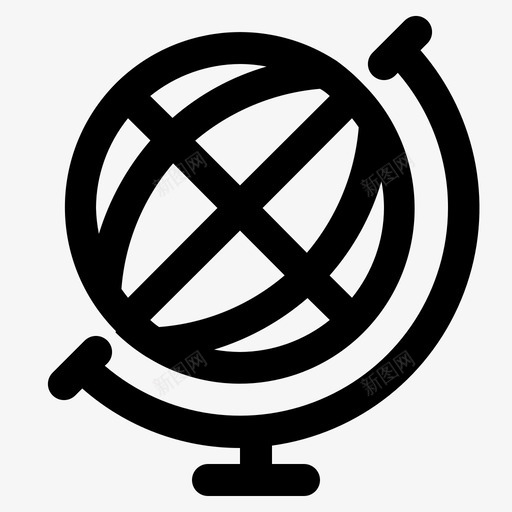 全球位置地图图标svg_新图网 https://ixintu.com 世界 位置 全球 地图 导航 研究