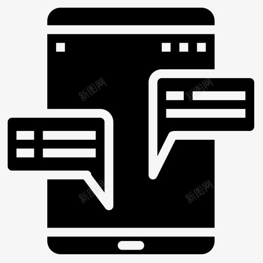 对话平板电脑应用程序4填充图标svg_新图网 https://ixintu.com 填充 对话 平板电脑 应用程序