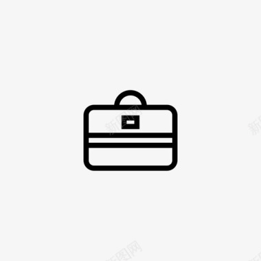 手提箱公文包商务图标图标