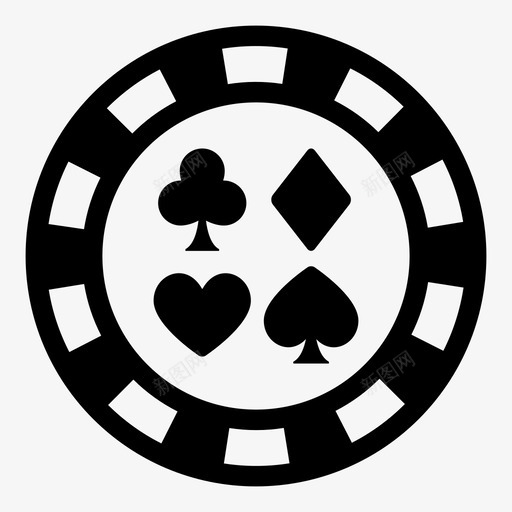 赌场筹码硬币赌博图标svg_新图网 https://ixintu.com 扑克 硬币 筹码 赌博 赌场