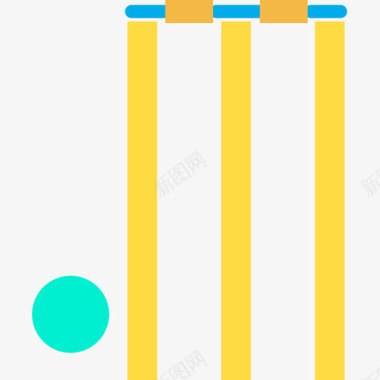 板球运动和游戏10平手图标图标