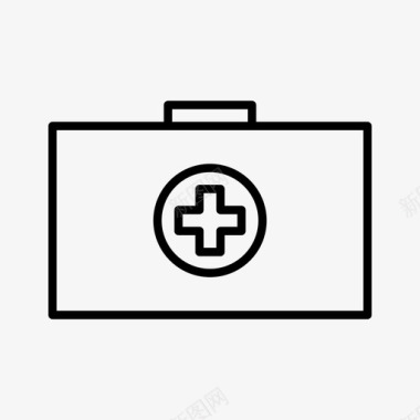 急救箱箱子医疗保健图标图标