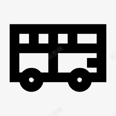 旅游巴士长途汽车公共汽车图标图标