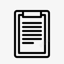 健康热线文档业务剪贴板图标高清图片