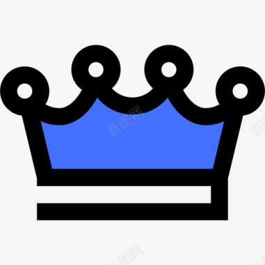 皇冠送货服务蓝色图标图标