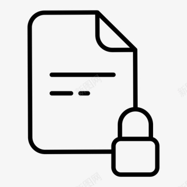 锁帐户文件图标图标