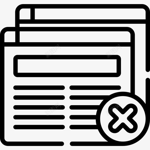 浏览器开发50线性图标svg_新图网 https://ixintu.com 开发 浏览器 线性