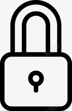 挂锁密码保护图标图标