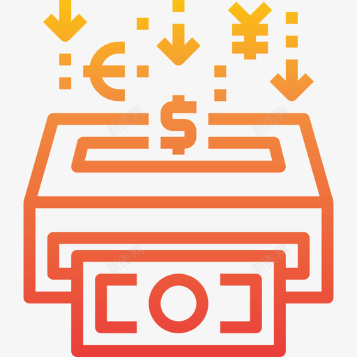 兑换货币70梯度图标svg_新图网 https://ixintu.com 兑换 梯度 货币