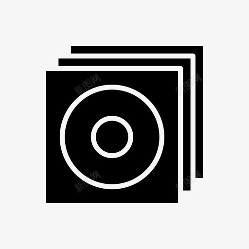 唱片集音频列表图标svg_新图网 https://ixintu.com 列表 唱片集 音乐 音乐字形 音乐播放列表 音频
