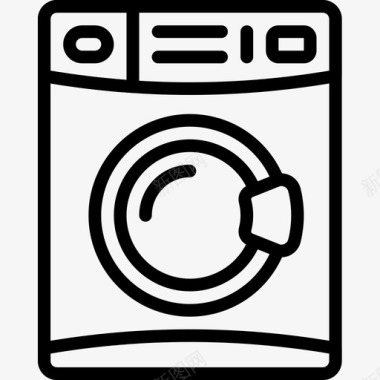 洗衣机12户直列式图标图标