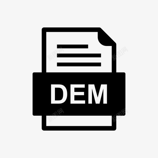 dem文件文件图标文件类型格式svg_新图网 https://ixintu.com 41种文件格式 dem文件文件图标 文件类型 格式