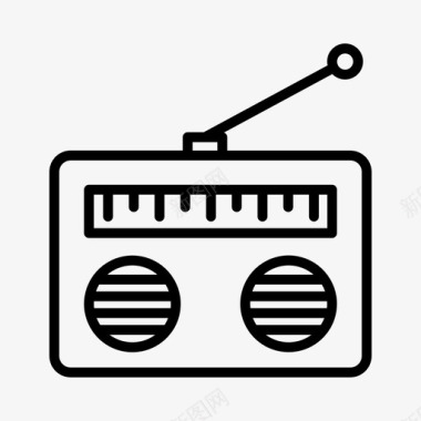 收音机音乐歌曲图标图标