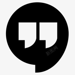 hangoutHangout社交媒体57已填充图标高清图片