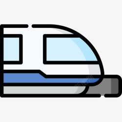 单轨铁路单轨铁路31线颜色图标高清图片