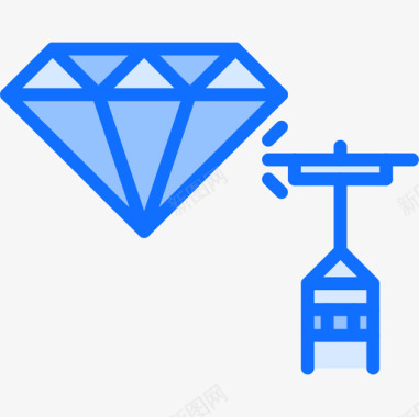 宝石珠宝17蓝色图标图标
