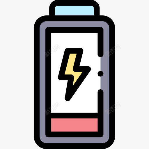 电池电子70线性彩色图标svg_新图网 https://ixintu.com 彩色 电子 电池 线性