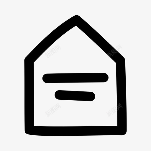 住宅建筑房屋图标svg_新图网 https://ixintu.com 住宅 建筑 房屋 涂鸦 物业 用户界面