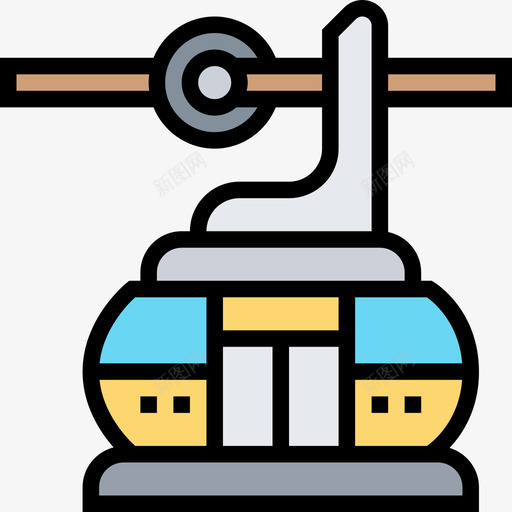 客舱运输和车辆3线性颜色图标svg_新图网 https://ixintu.com 客舱 线性 车辆 运输 颜色