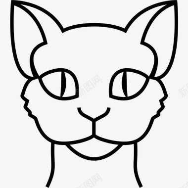 猫脸动物宠物图标图标