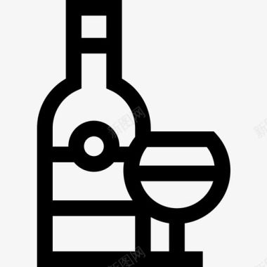 葡萄酒圣诞146直系图标图标