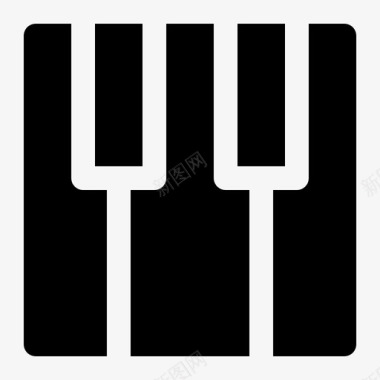 钢琴乐器键盘图标图标