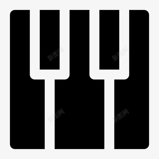 钢琴乐器键盘图标svg_新图网 https://ixintu.com 3版 乐器 多媒体 字形 钢琴 键盘 音乐