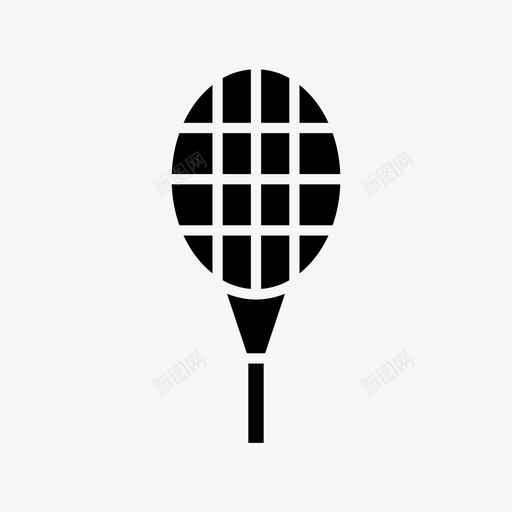 网球拍运动标志图标svg_新图网 https://ixintu.com 标志 网球拍 运动