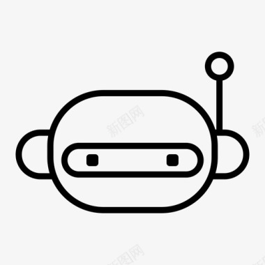 机器人人工智能技术图标图标
