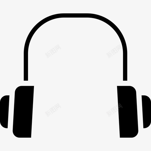 耳机电器4固态图标svg_新图网 https://ixintu.com 固态 电器 耳机