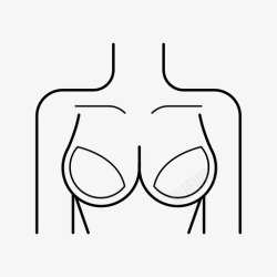 硅胶隆胸隆胸整形硅胶图标高清图片