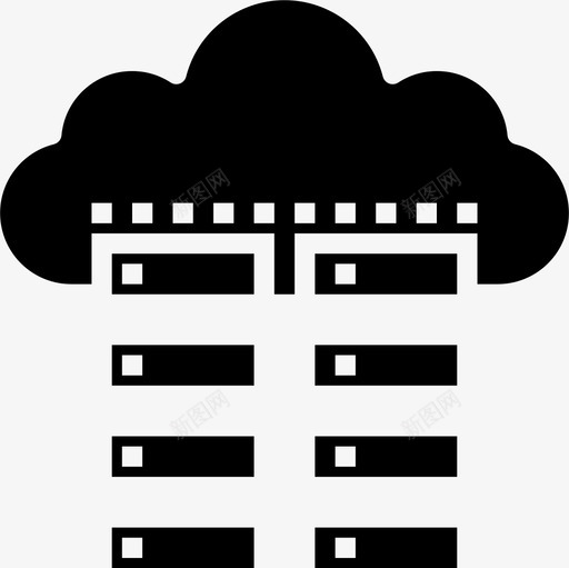 云存储网络和数据库20填充图标svg_新图网 https://ixintu.com 填充 存储 数据库 网络
