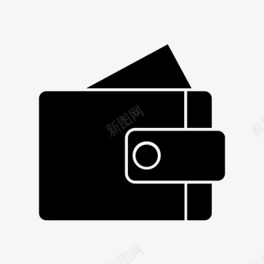 钱包卡片持有者图标图标