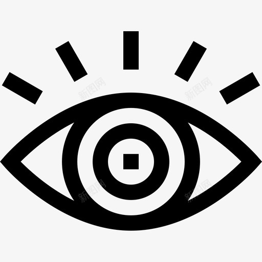 眼睛造型艺术2线性图标svg_新图网 https://ixintu.com 眼睛 线性 造型艺术2