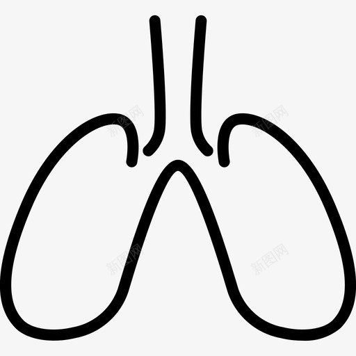肺健康人图标svg_新图网 https://ixintu.com 健康 医疗保健 呼吸 器官