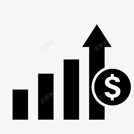 金钱流量业务数据图标svg_新图网 https://ixintu.com 业务 信息 图标 数据 流量 金钱