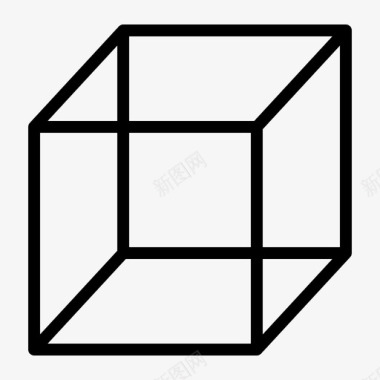 立方体几何体形状图标图标