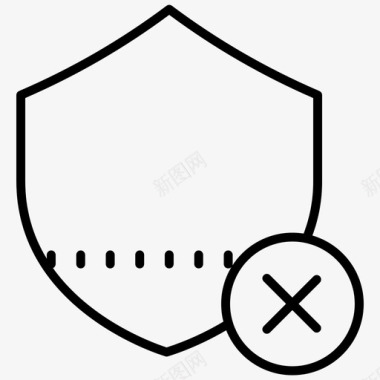 取消安全安保图标图标