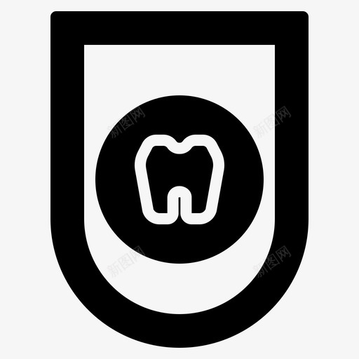 防护罩牙科医疗保健图标svg_新图网 https://ixintu.com 医疗 医疗保健 实心 牙科 防护罩