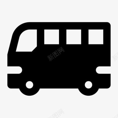 公共汽车汽车交通工具图标图标