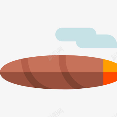 雪茄烟草3扁平图标图标