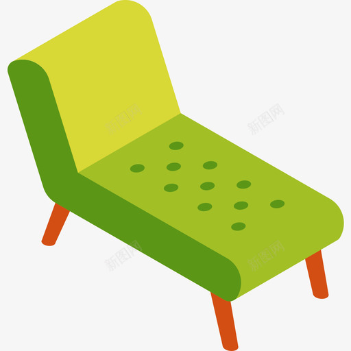 躺椅家用家具11扁平图标svg_新图网 https://ixintu.com 家用家具11 扁平 躺椅