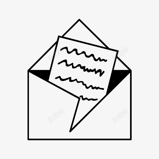 信封信图标svg_新图网 https://ixintu.com 信封