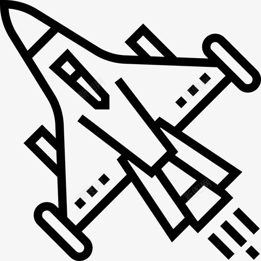 飞机运输工具3直线型图标svg_新图网 https://ixintu.com 直线型 运输工具3 飞机