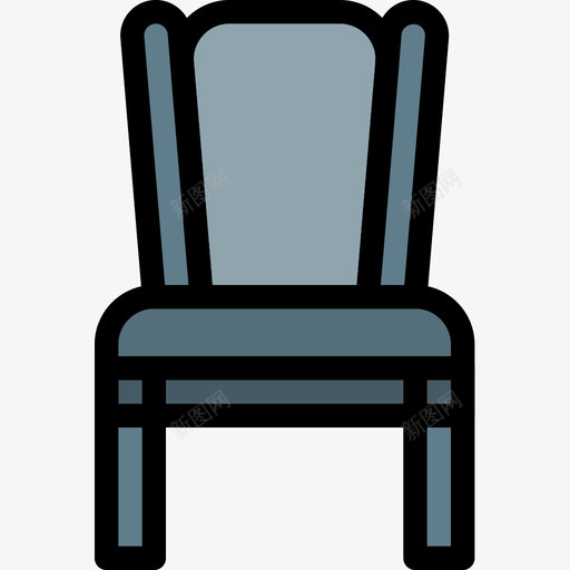 椅子家具85线性颜色图标svg_新图网 https://ixintu.com 家具 椅子 线性 颜色