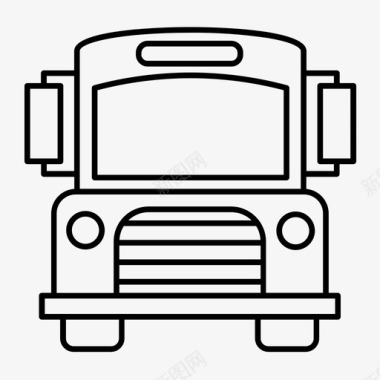 公共汽车商业教育图标图标
