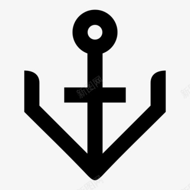 锚海军航海图标图标
